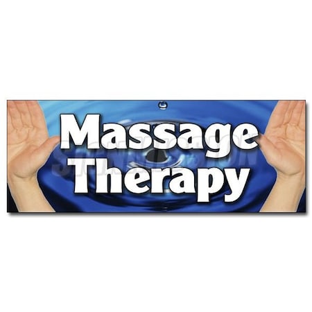 Signmission MASSAGE THERAPY DECAL sticker therapist table PT physical therapy back ache, D-12 Massage Therapy D-12 Massage Therapy